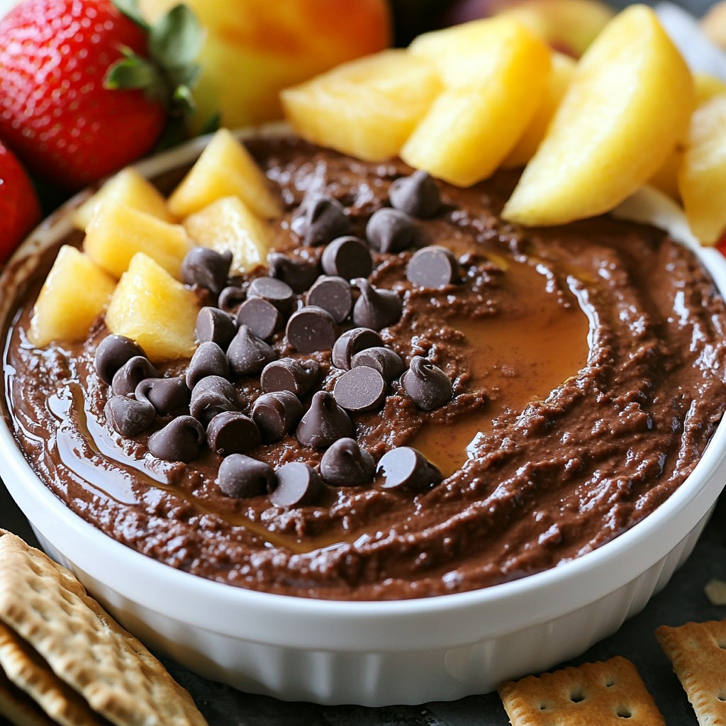 Brownie Batter Hummus Creamy and Delicious Dip
