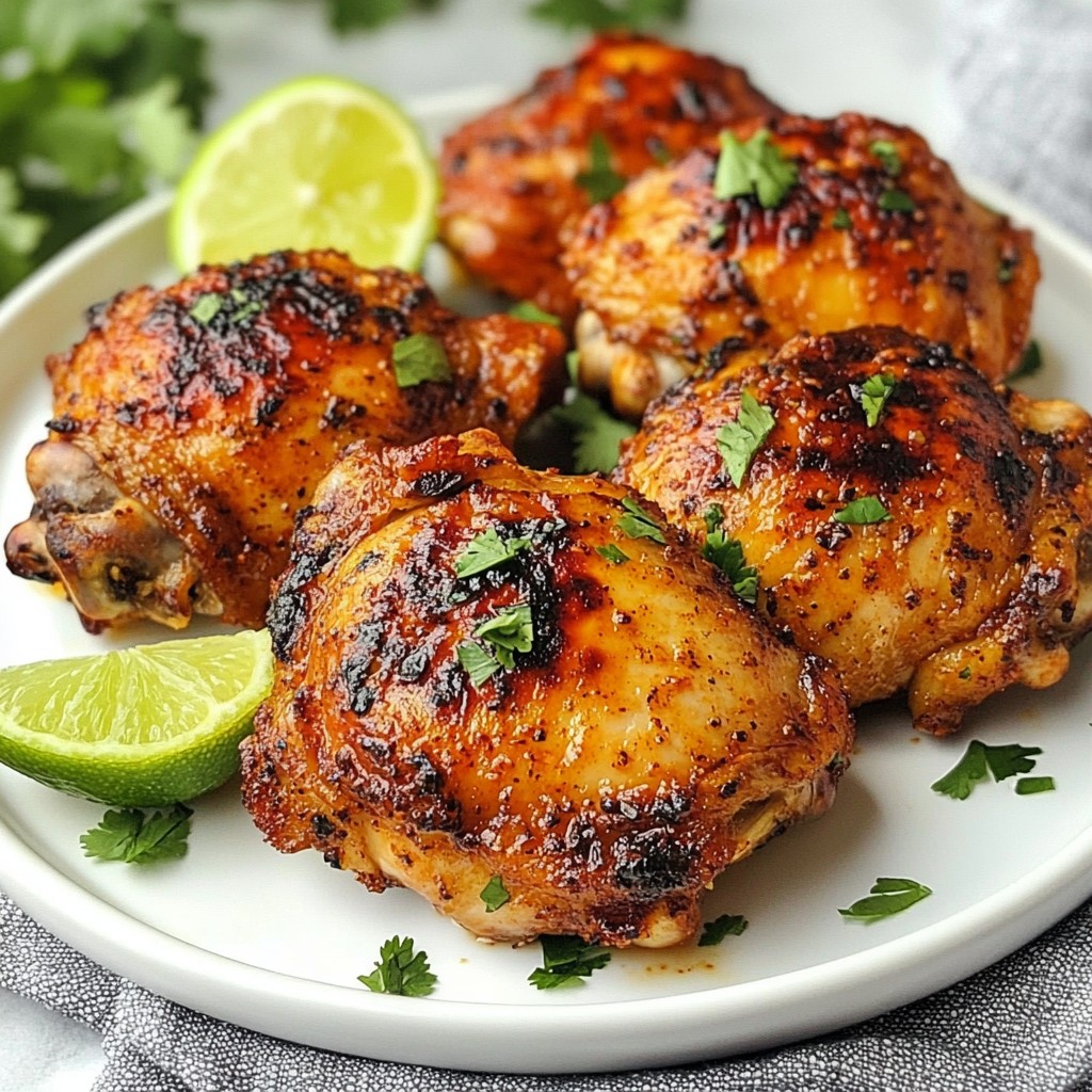 Spicy Keto Grilled Chicken Thighs Flavorful Delight
