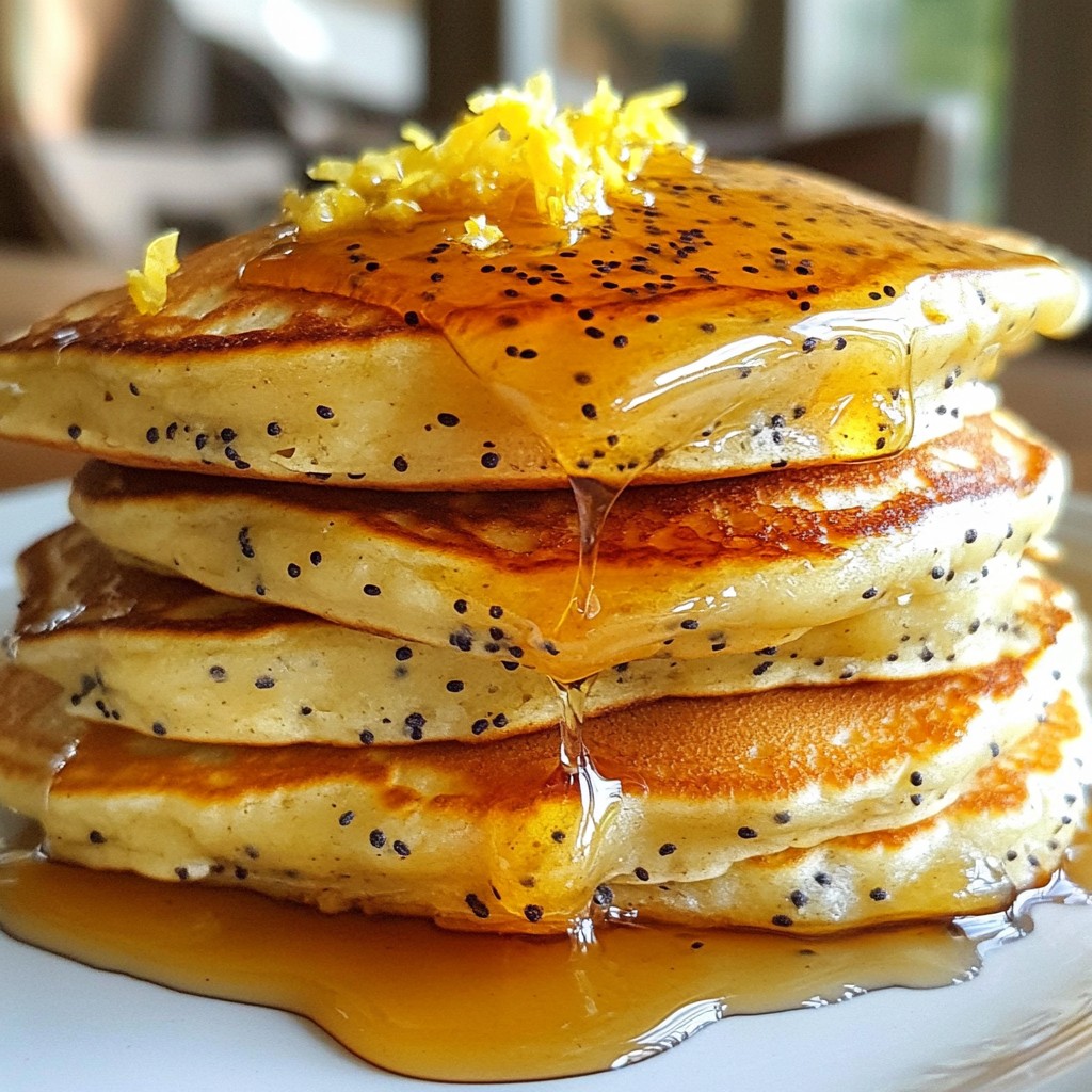 Lemon Poppyseed Pancakes Delightfully Fluffy Recipe