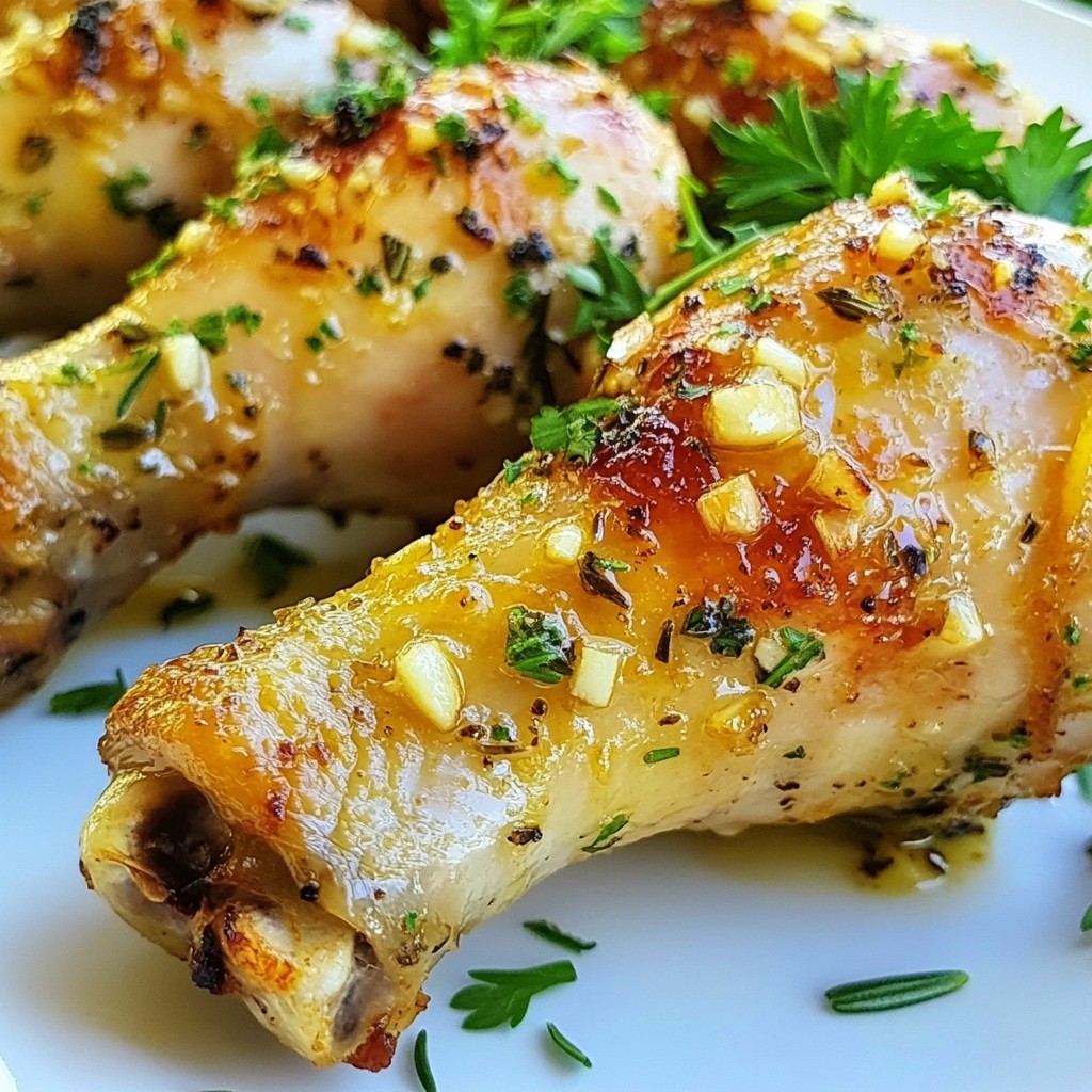 Savory Keto Garlic Butter Chicken Drumsticks Recipe