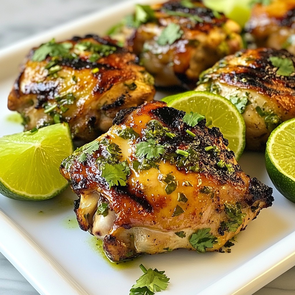 Zesty Keto Lime Cilantro Chicken Thighs Recipe