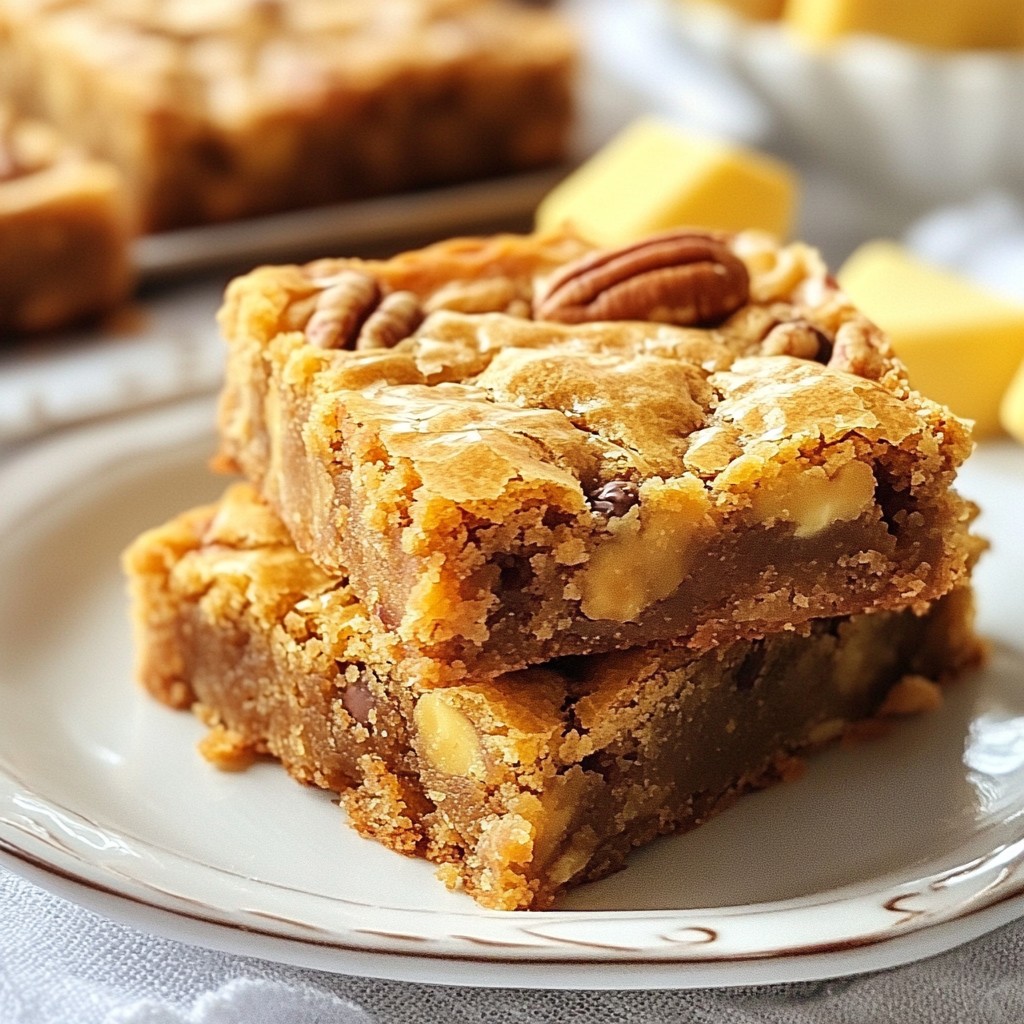 Brown Butter Pecan Blondies Irresistible Dessert Treat