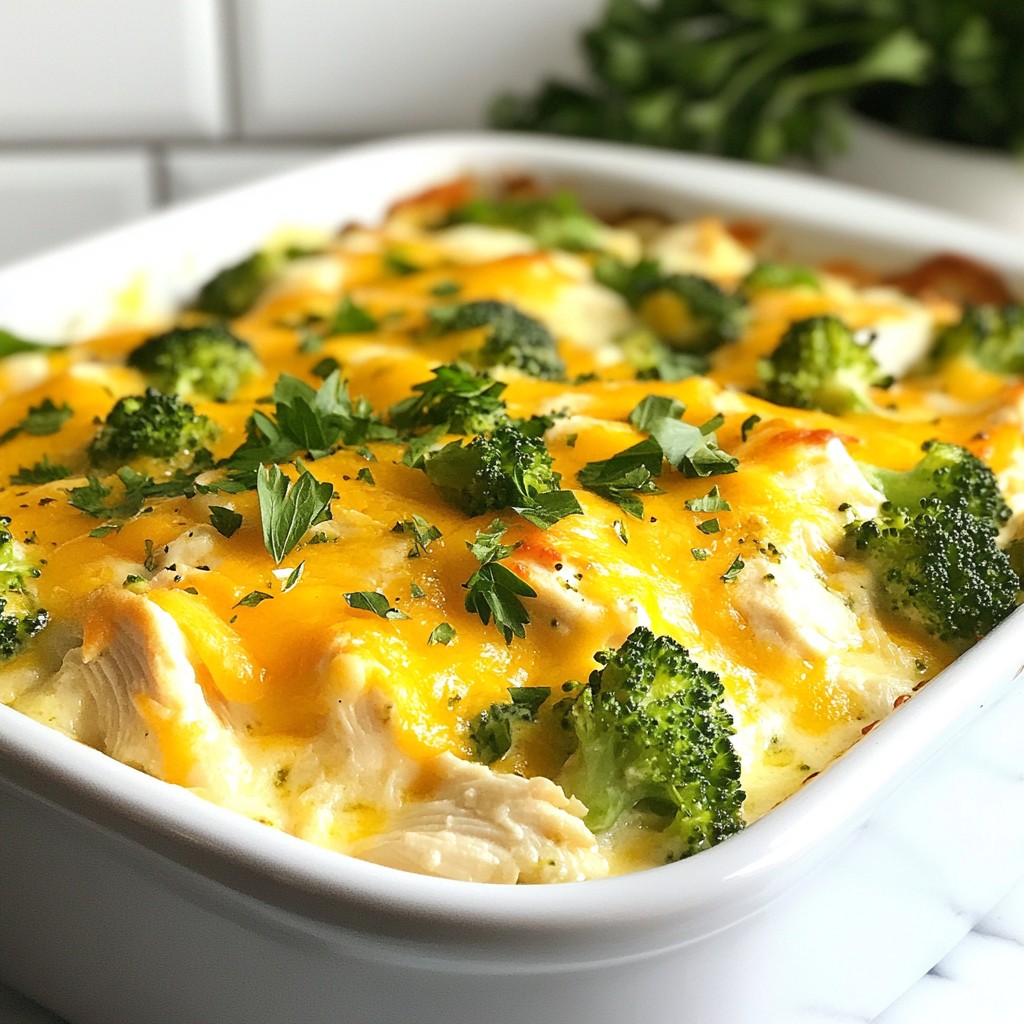 Easy Keto Chicken and Broccoli Casserole Delight