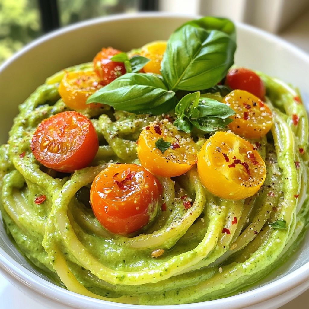 Creamy Avocado Pasta Simple and Flavorful Meal