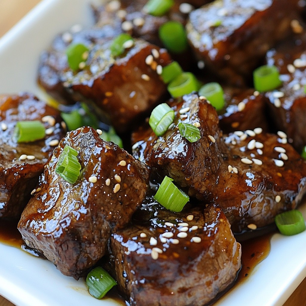 Brown Sugar Glazed Steak Tips Savory and Simple Recipe