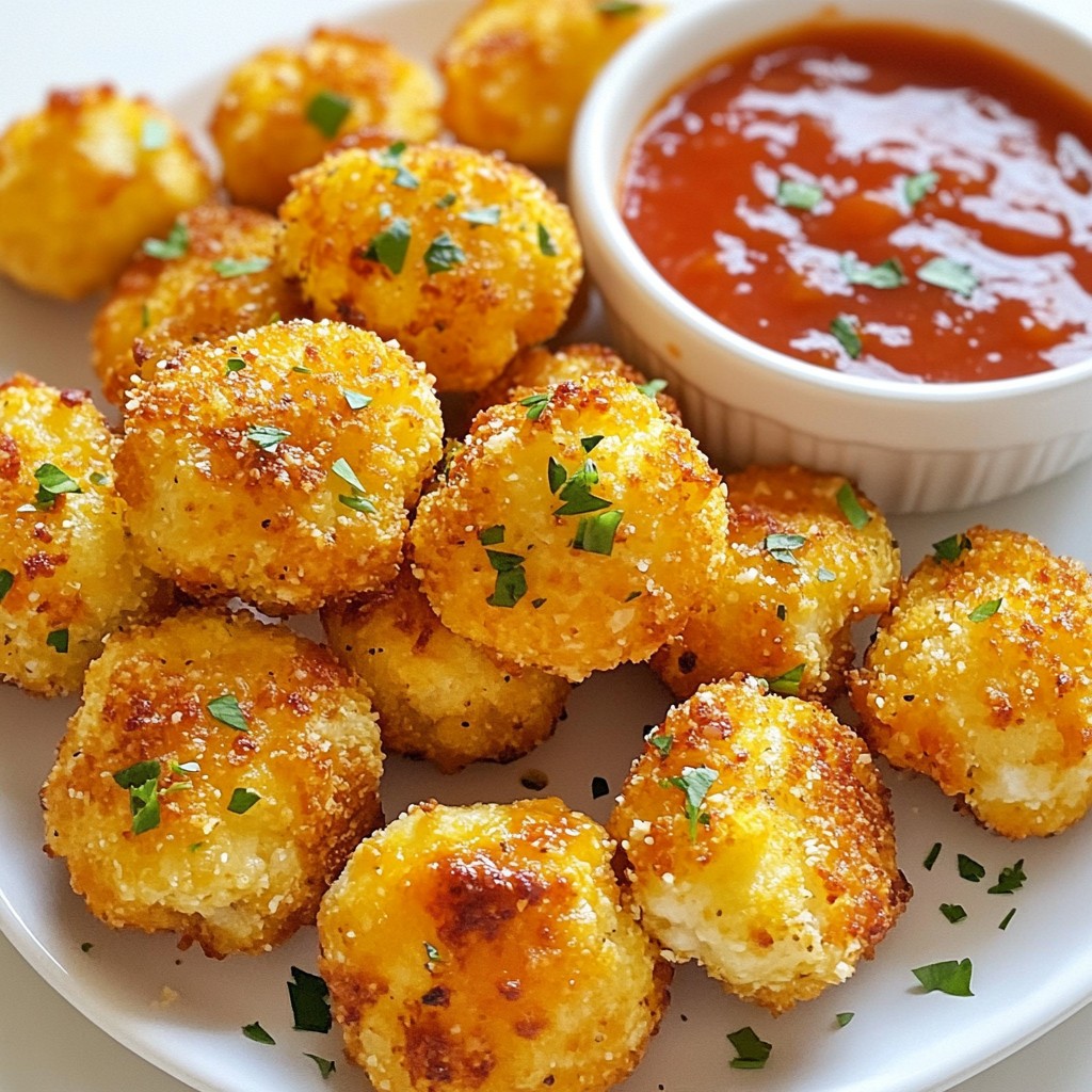 Cheesy Keto Cauliflower Bites Flavorful Snack Idea