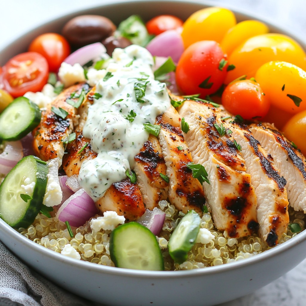 Greek Chicken Gyro Bowls Flavorful and Healthy Meal