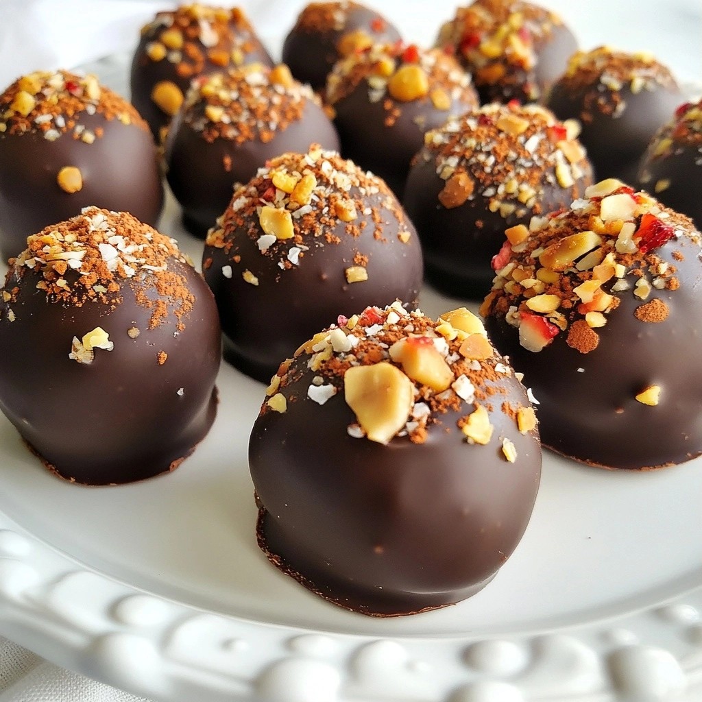 Decadent Coconut Chocolate Truffles with Crunchy Centers