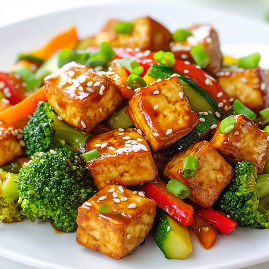 Flavorful Healthy Dinners Grilled Tofu Stir-Fry Recipe