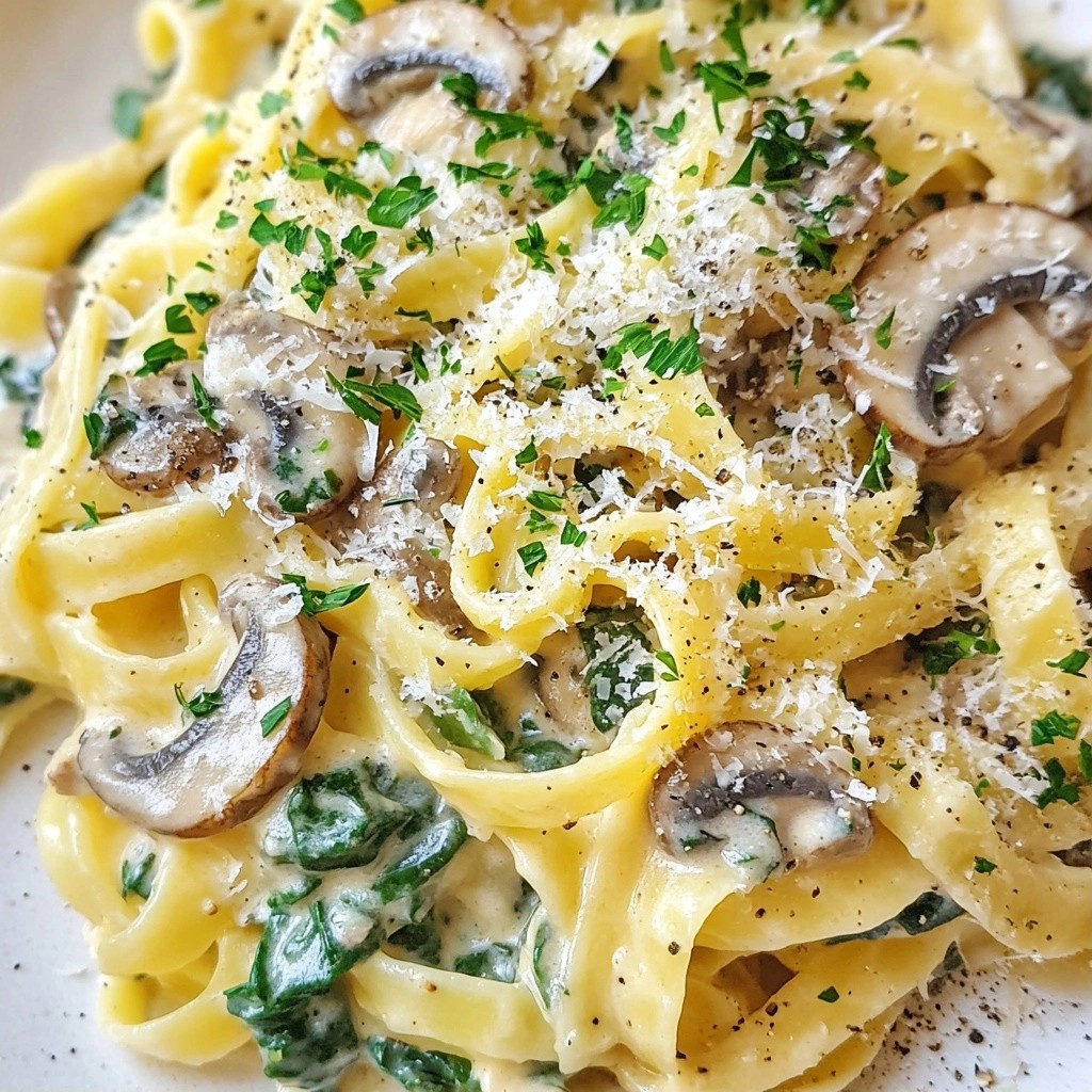Satisfying One-Pot Recipes Mushroom and Spinach Pasta