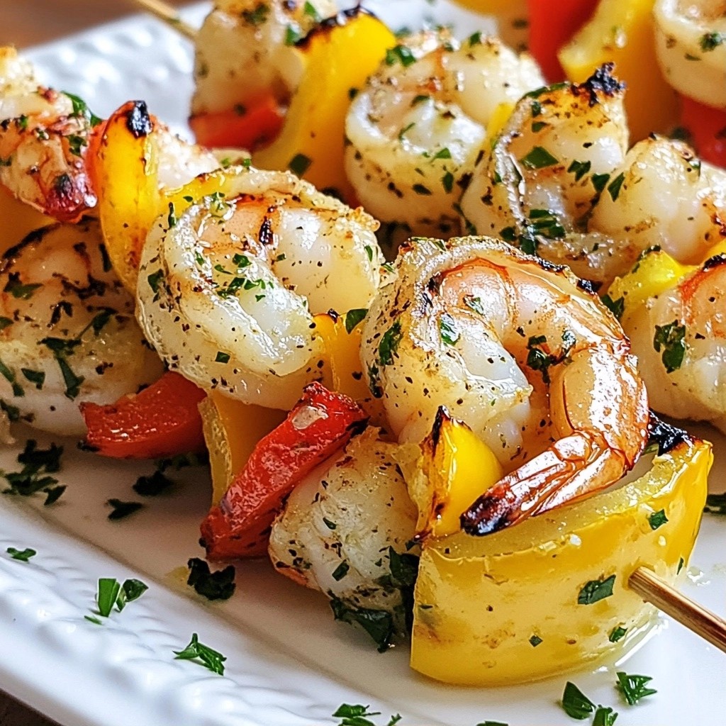 Savory Quick Dinners Lemon Herb Shrimp Skewers Recipe