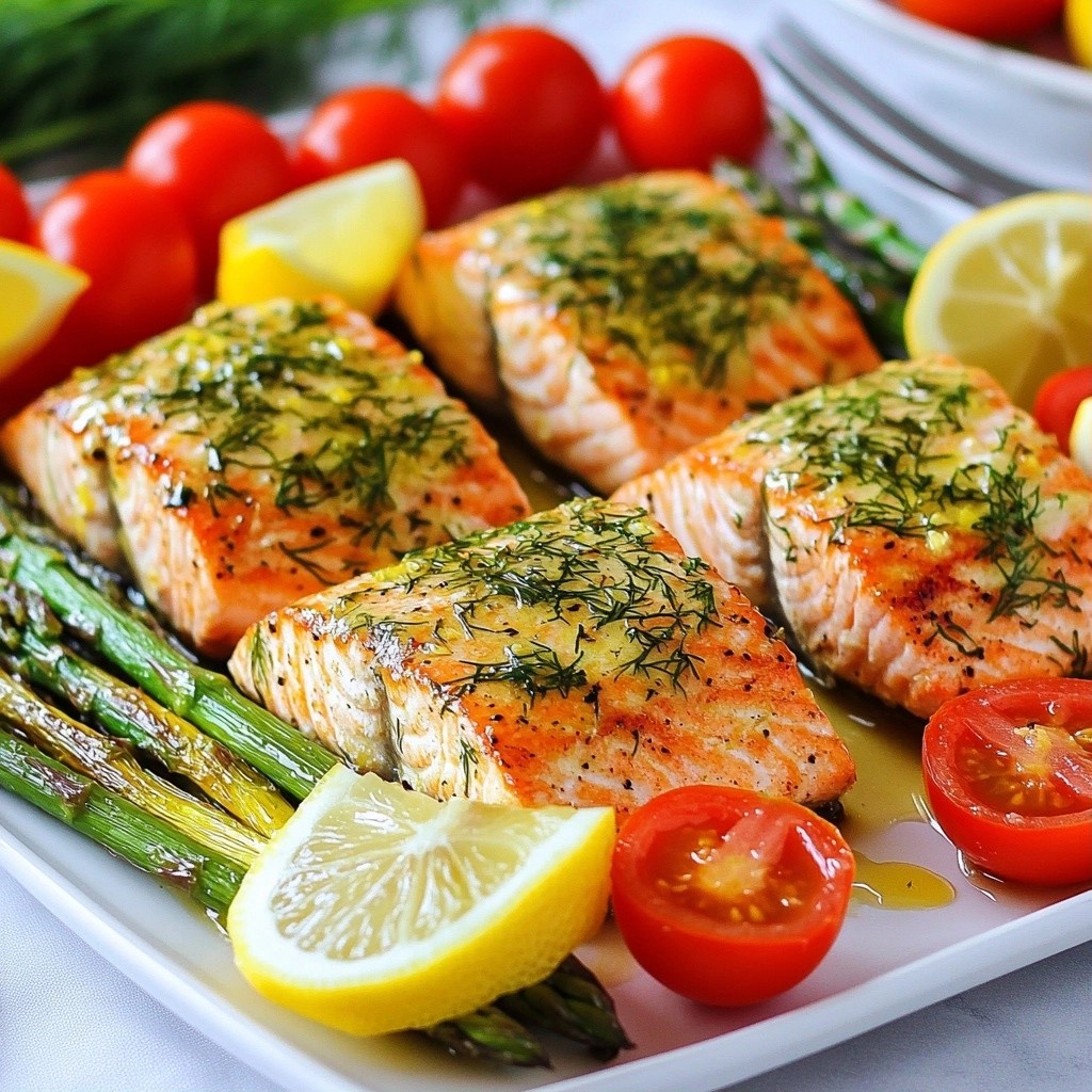 Savory Quick Dinners Lemon Dill Salmon Fillets Recipe
