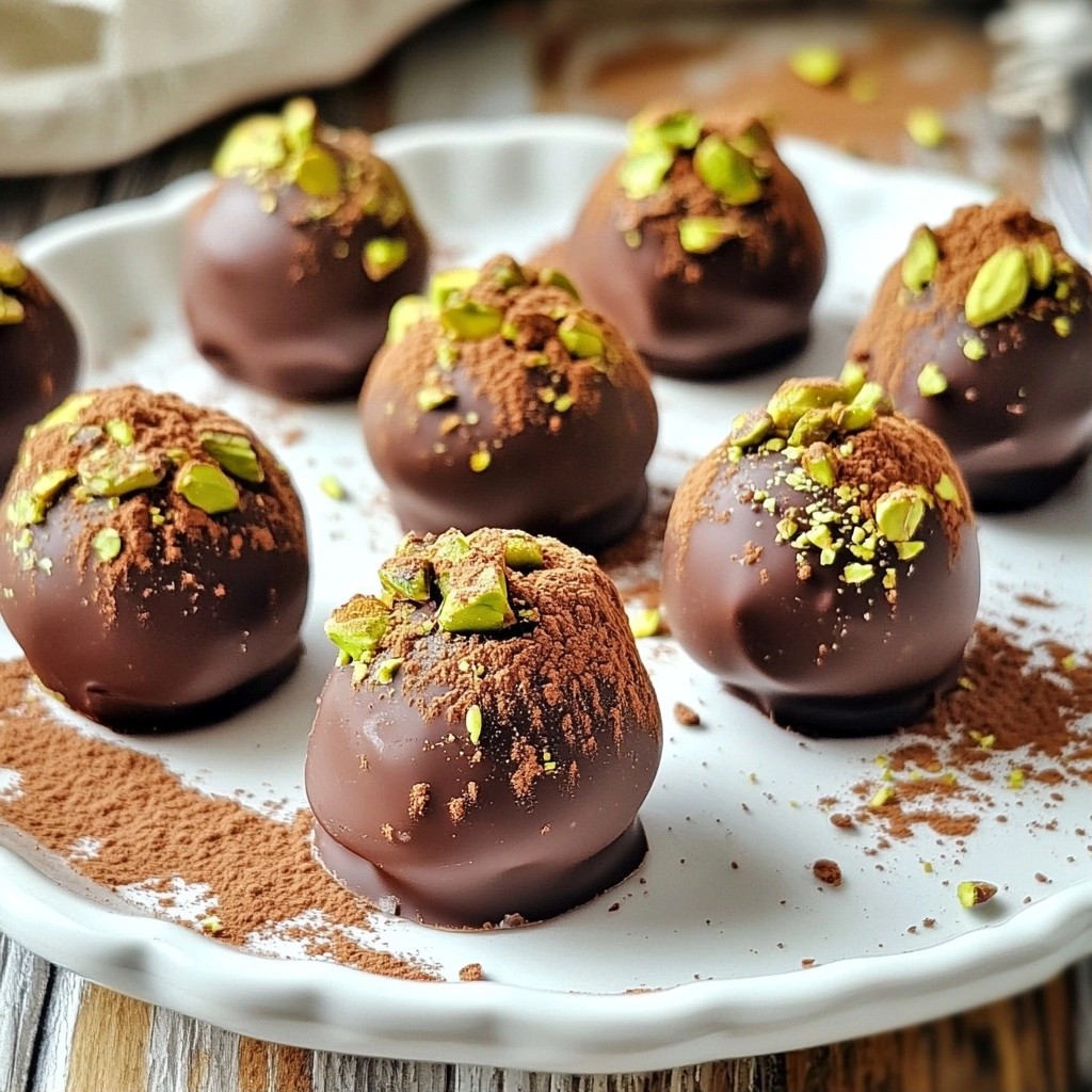Exotic Cardamom Chocolate Truffles with Creamy Centers