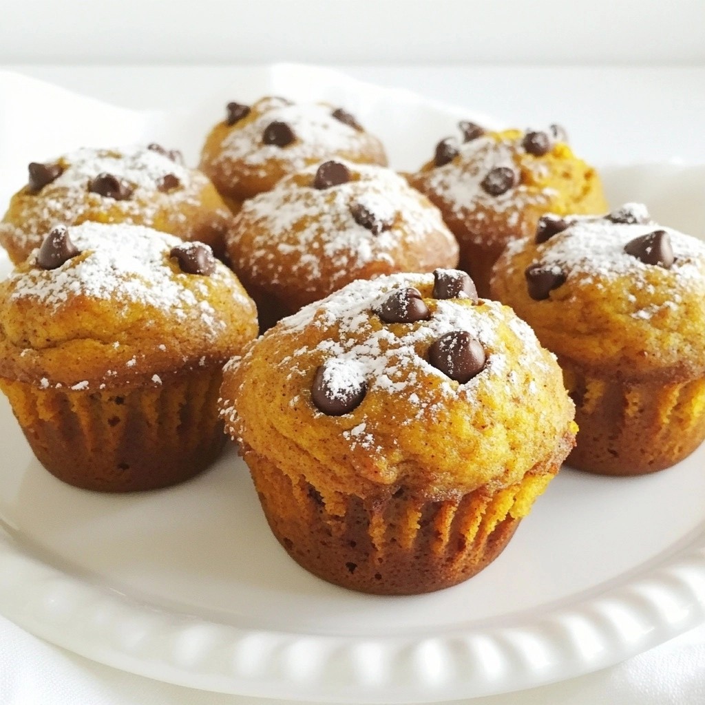 Soft Chocolate Chip Pumpkin Muffins Irresistible Treat