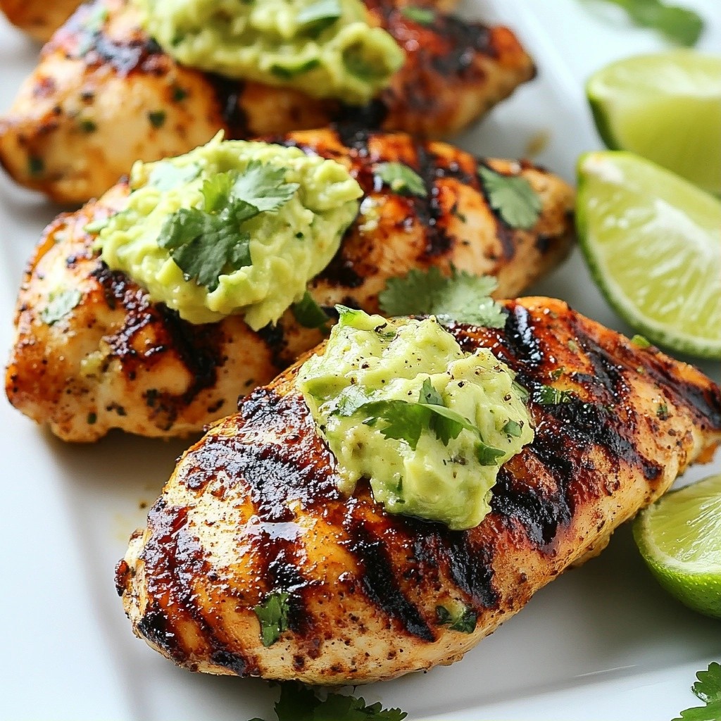 Refreshing Healthy Dinners Avocado Lime Grilled Chicken