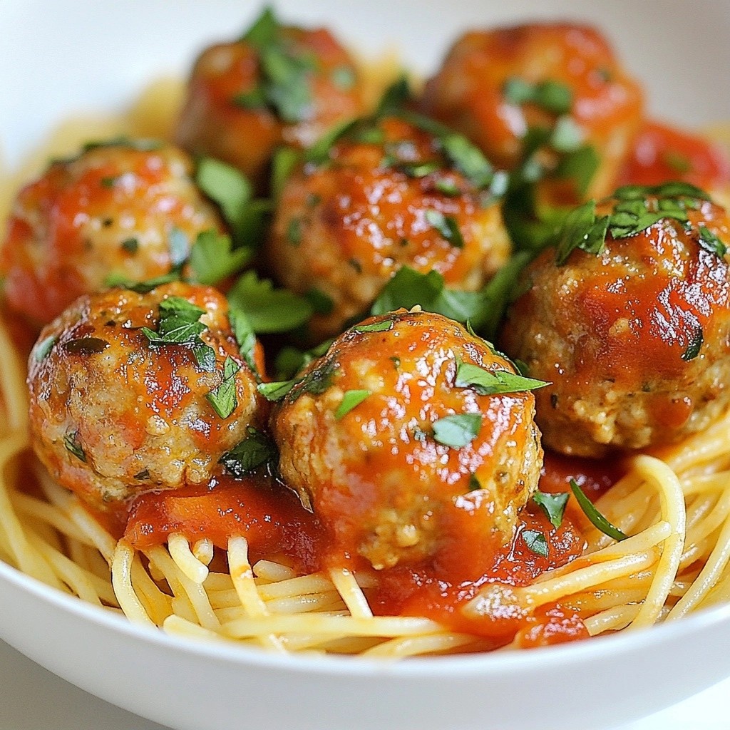 Hearty Family Meals Italian Turkey Meatballs Spaghetti