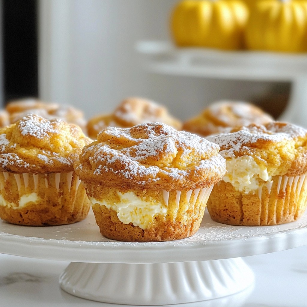 Pumpkin Cheesecake Swirl Muffins Irresistible Delight