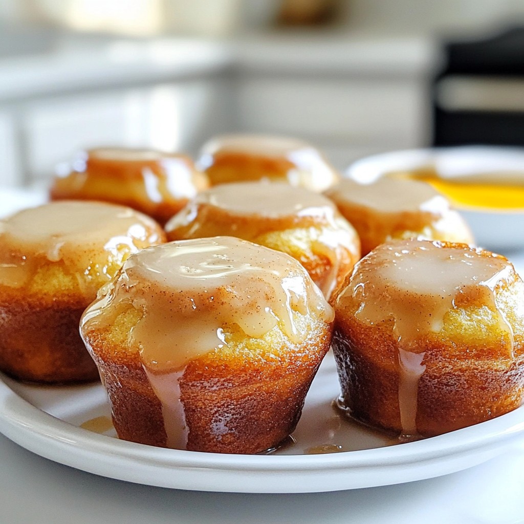 Maple Glazed Donut Muffins Deliciously Sweet Treat