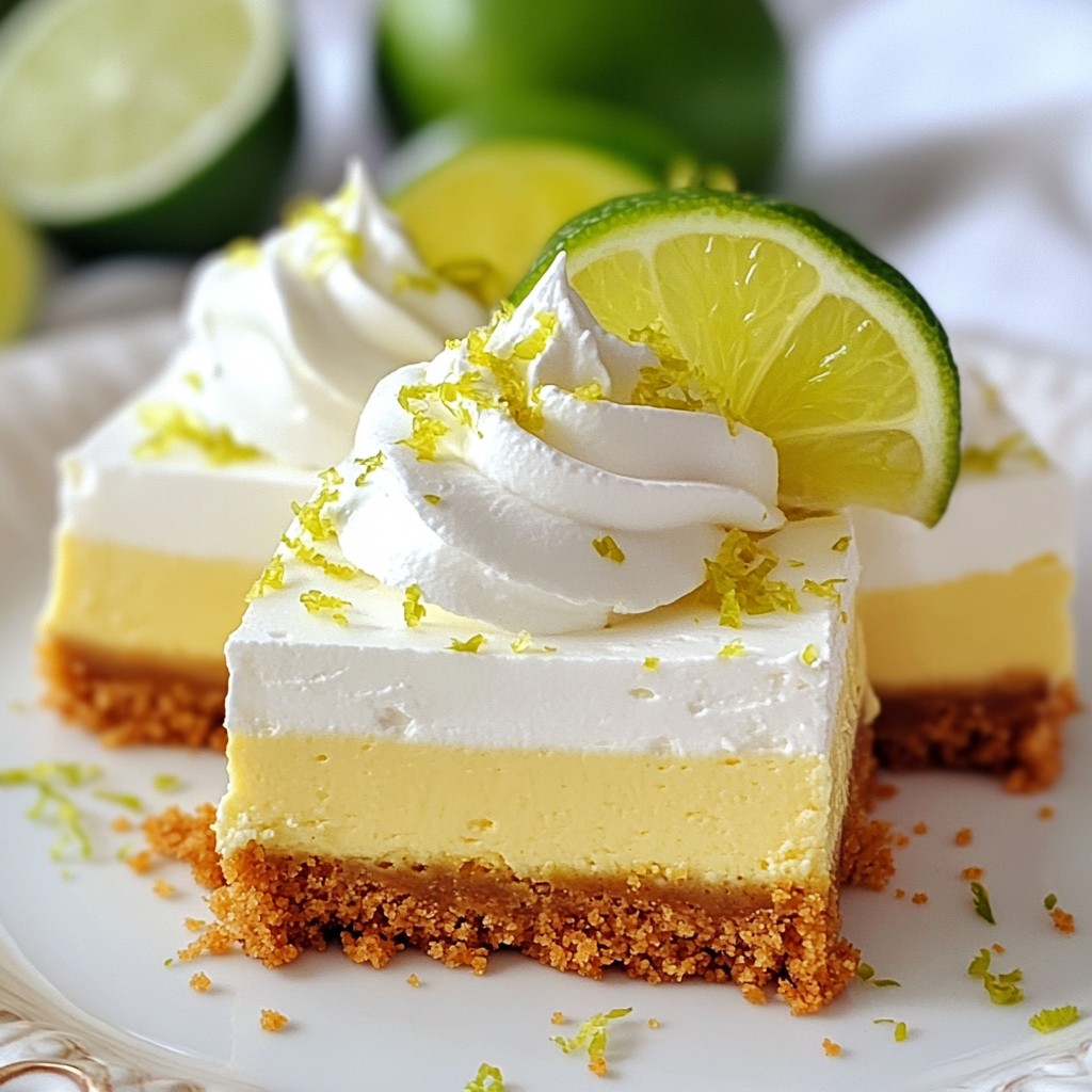 Key Lime Cheesecake Bars Easy and Tasty Treat