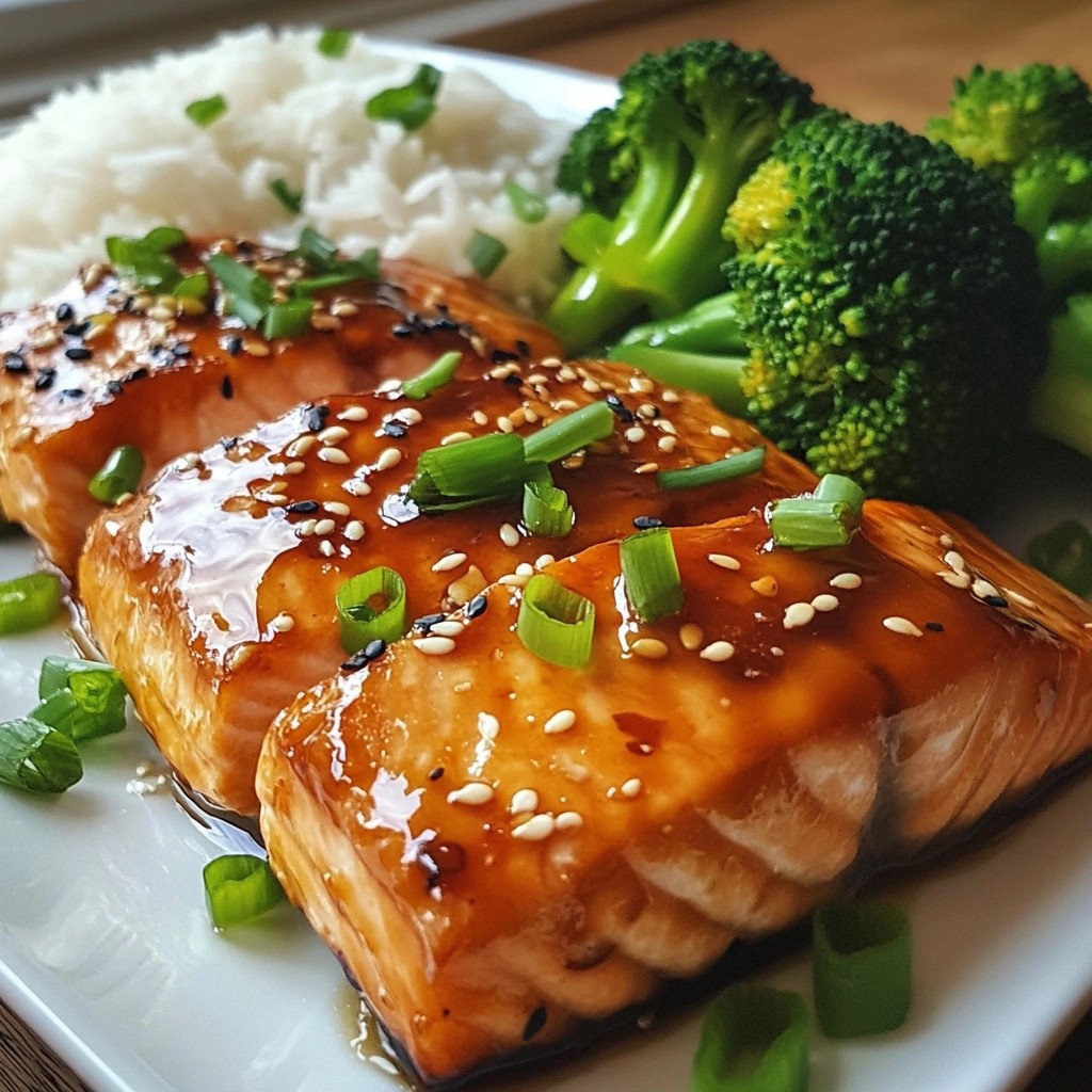 Savory Quick Dinners Teriyaki Glazed Salmon Fillets