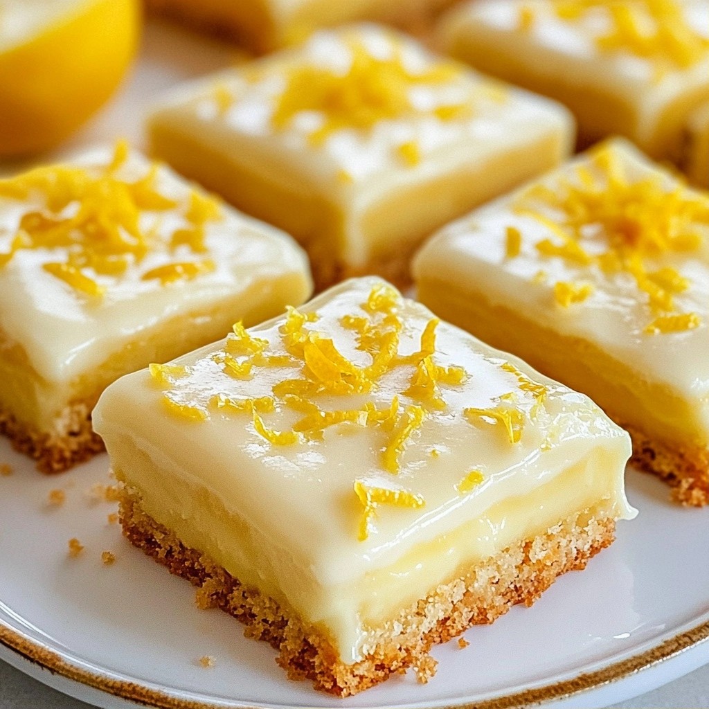 Sugar-Free Keto Lemon Glaze Bars Quick and Tasty Treat