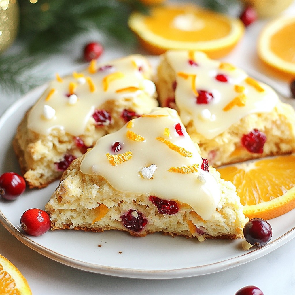 Cranberry Orange Scones Fresh and Flavorful Delight