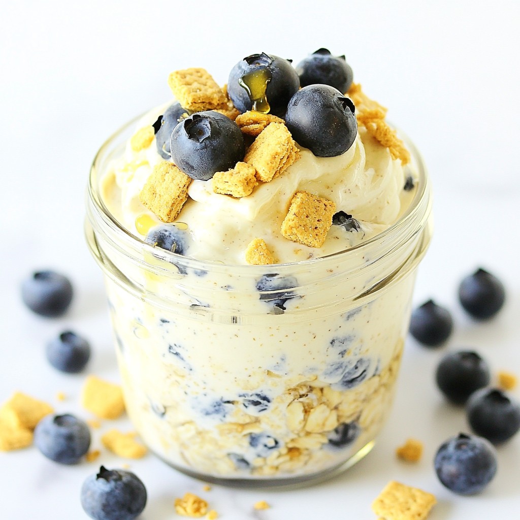 Blueberry Cheesecake Overnight Oats Flavorful Treat