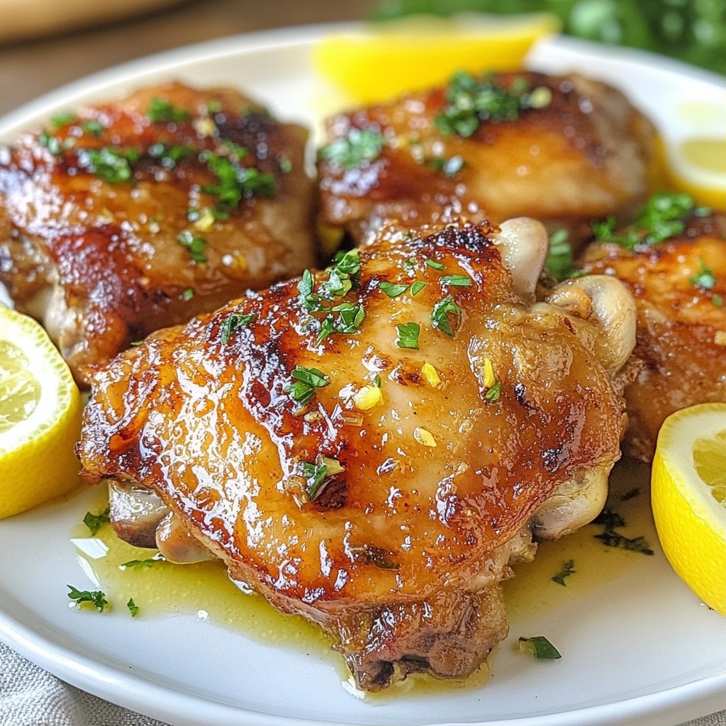 Flavorful Quick Dinners Lemon Garlic Chicken Thighs