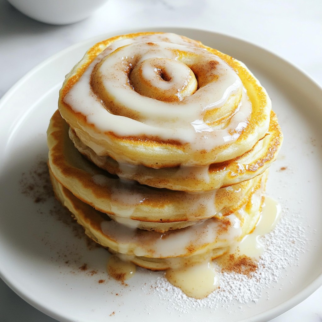 Fluffy Keto Cinnamon Roll Pancakes Easy and Delicious
