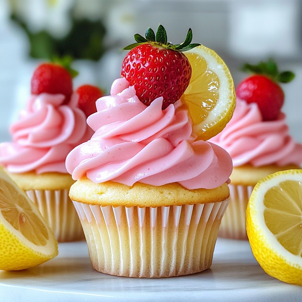 Strawberry Lemonade Cupcakes Delightful and Simple Treat