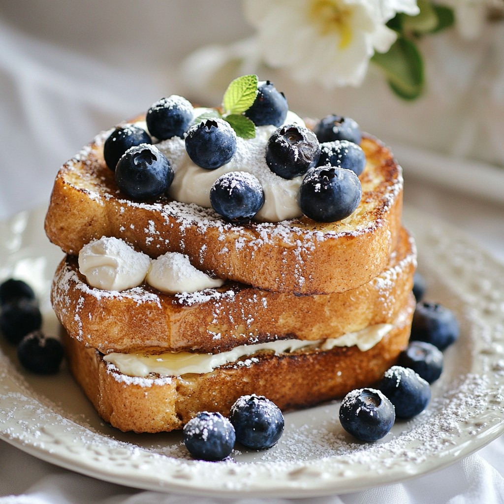 Blueberry Maple Overnight French Toast Delight