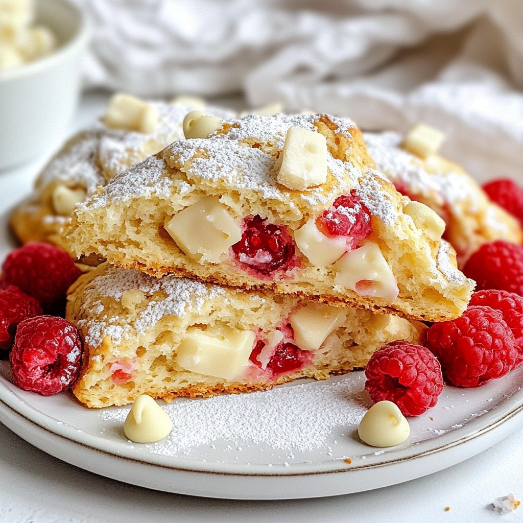 Raspberry White Chocolate Scones Irresistible Recipe