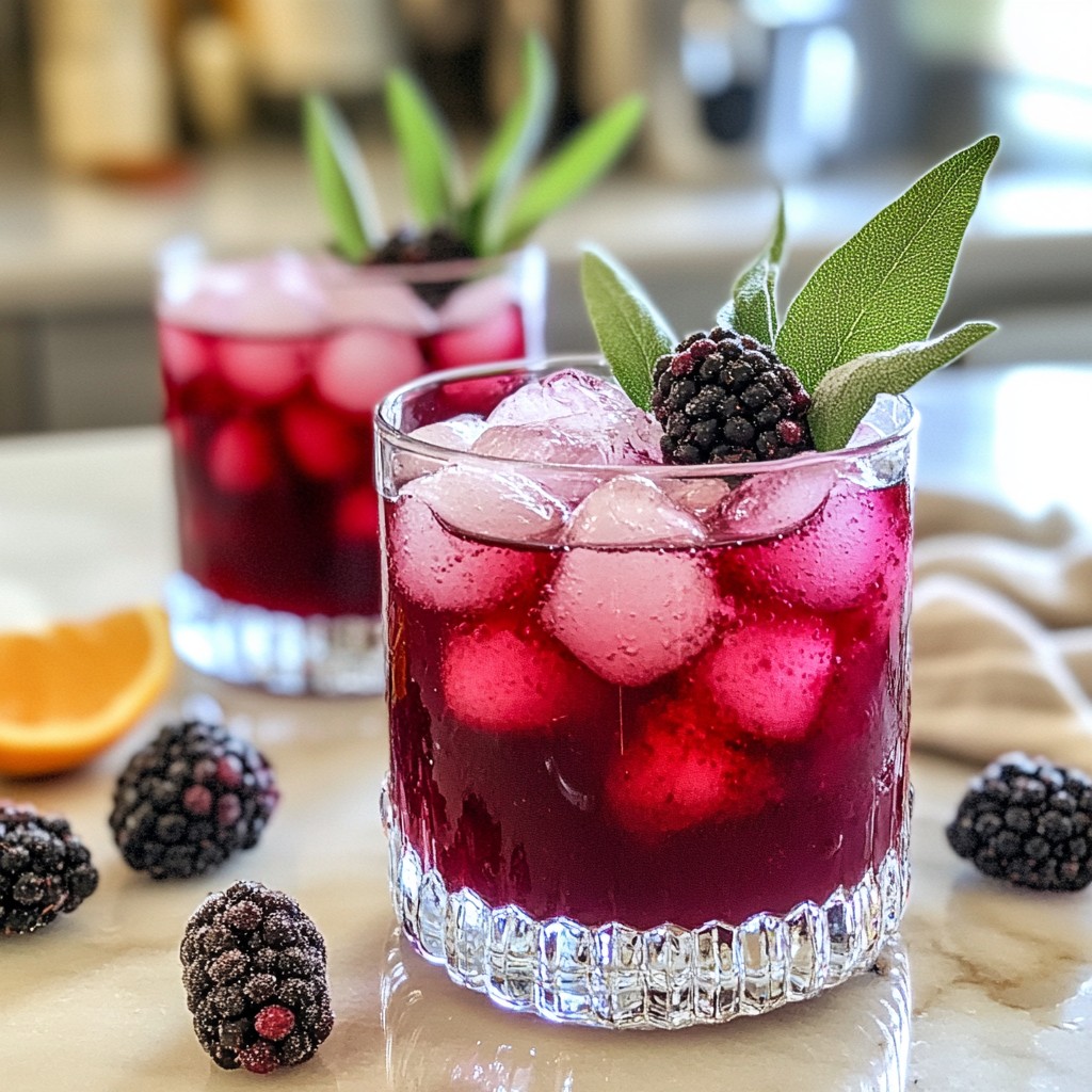 Blackberry Sage Spritzer Refreshing Summer Drink
