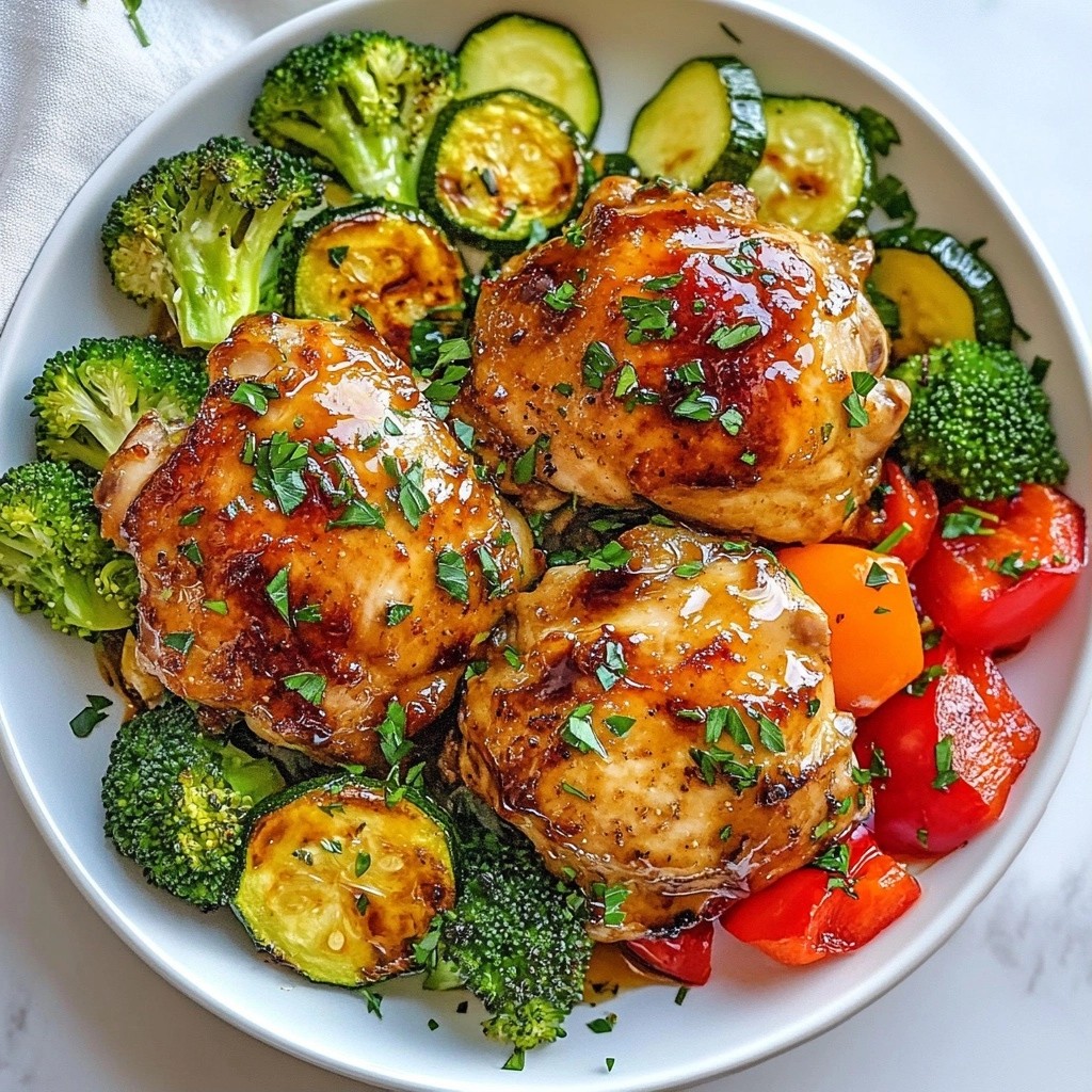 Easy Keto Balsamic Chicken and Veggies