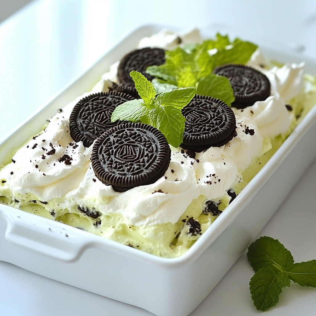 Mint Oreo Icebox Cake Delightfully Simple Recipe