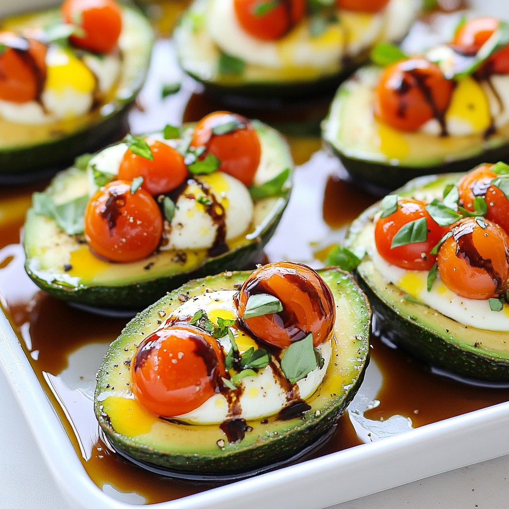 Caprese Stuffed Avocados Fresh and Tasty Delight