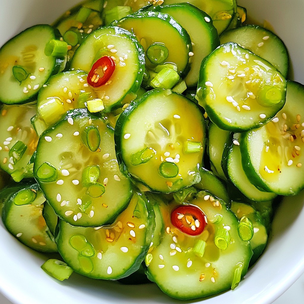 Sesame Ginger Cucumber Salad Fresh and Easy Delight