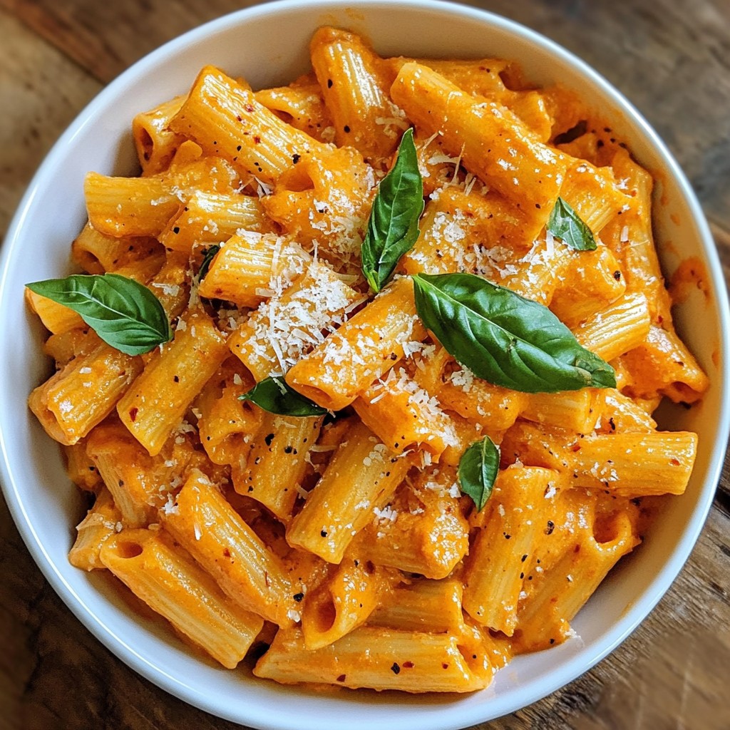 Creamy Roasted Red Pepper Pasta Delightful and Easy