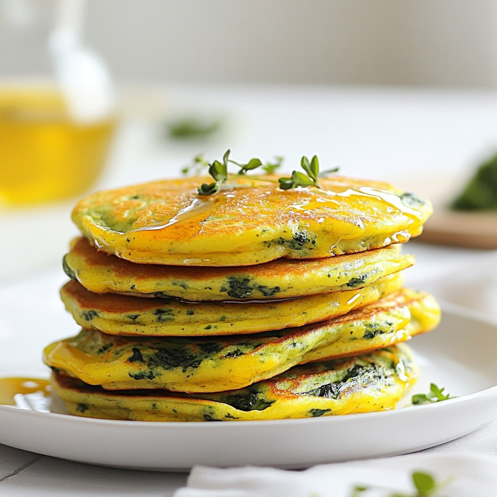 Fluffy Keto Spinach Ricotta Pancakes Easy Recipe