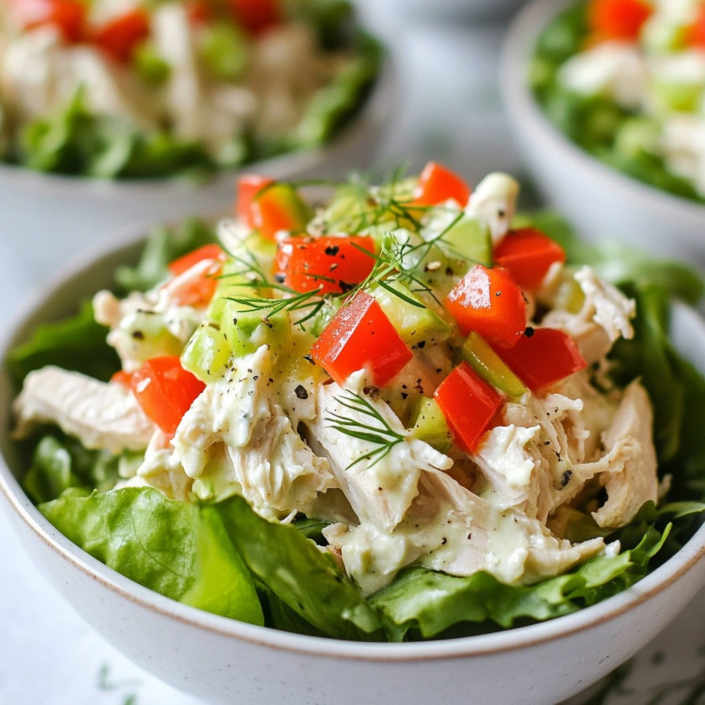 Creamy Keto Chicken Salad Bowls Easy and Flavorful Dish