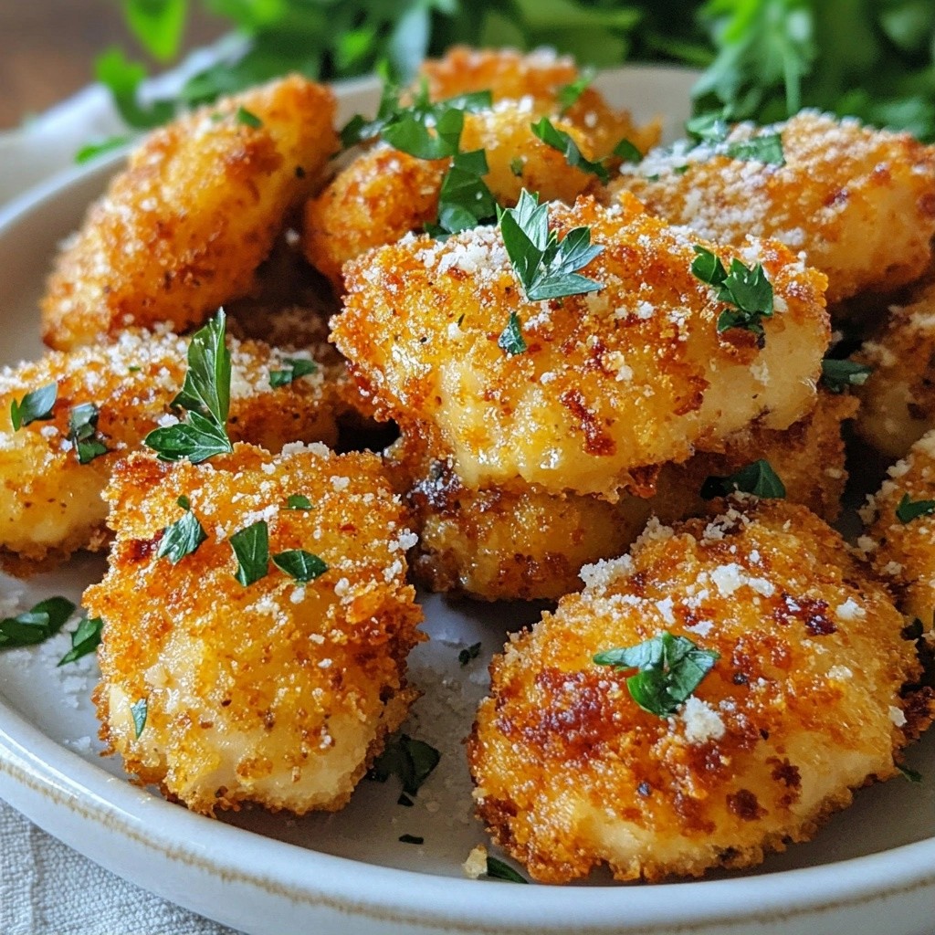 Crispy Keto Garlic Parmesan Chicken Bites Delight