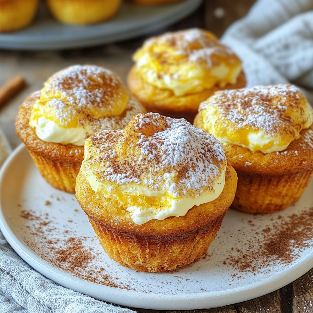 Pumpkin Cream Cheese Muffins Delightful and Soft Treat