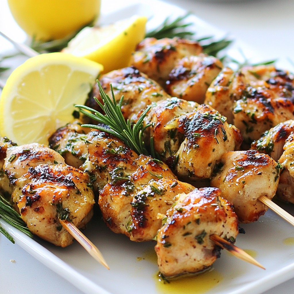 Savory Keto Garlic Herb Chicken Skewers Delight