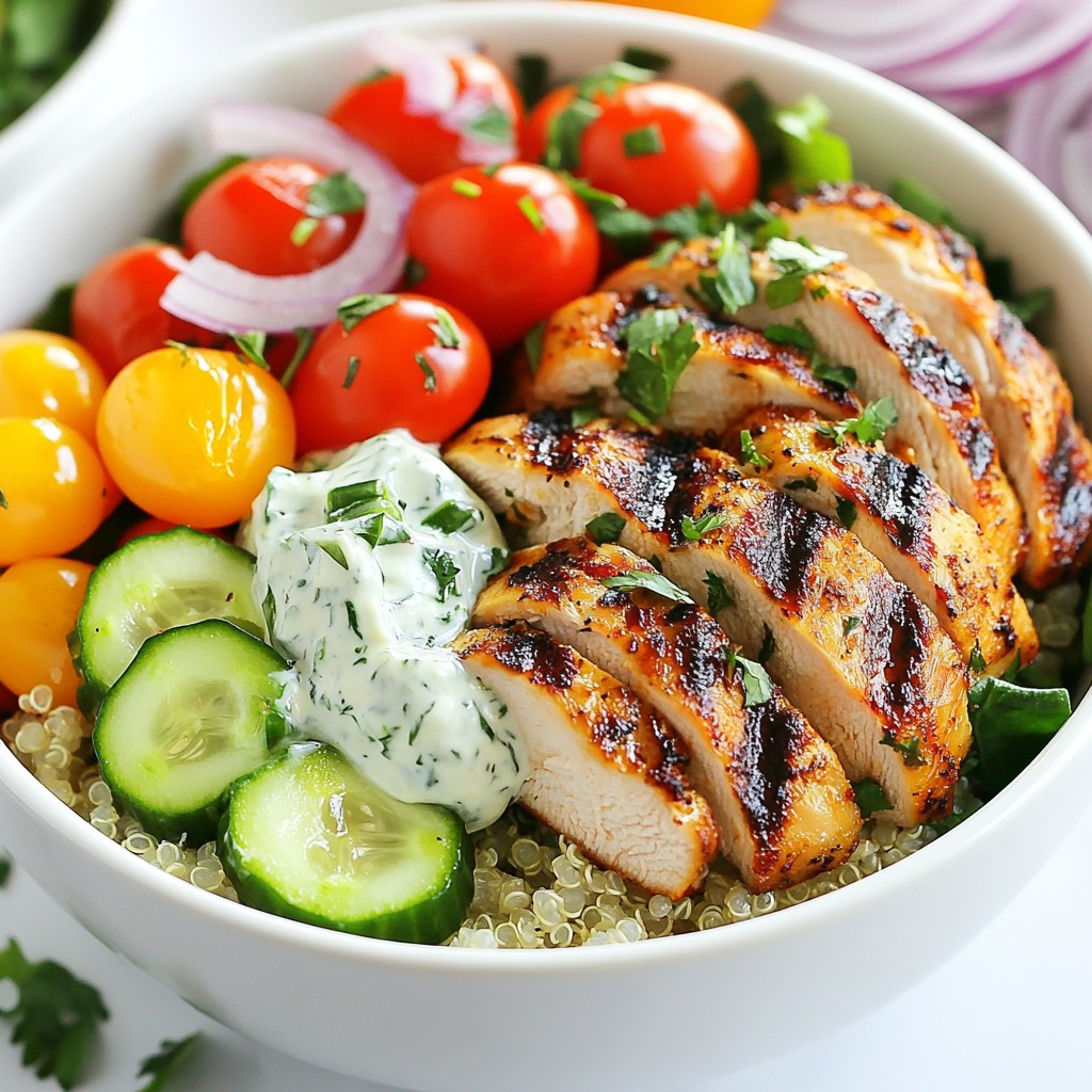 Greek Chicken Gyro Bowls Wholesome and Flavorful Meal