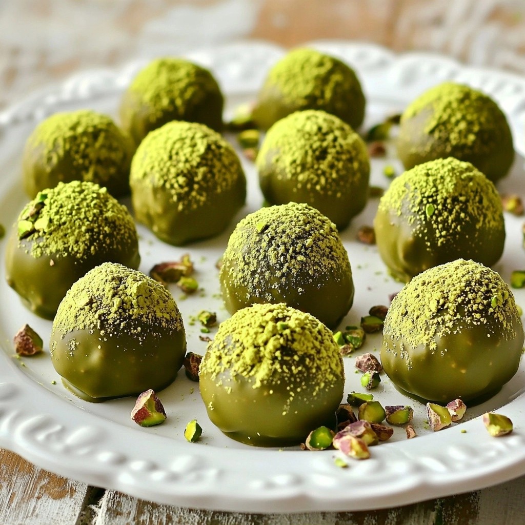 Velvety Matcha Green Tea Chocolate Truffles Delight
