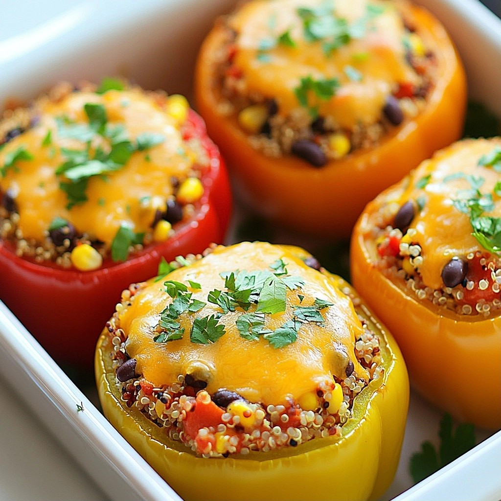 Comforting Family Meals Cheesy Stuffed Bell Peppers