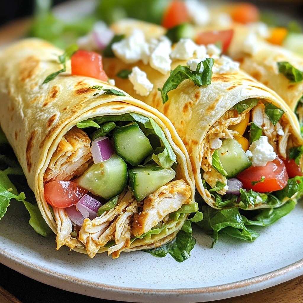 Savory Quick Dinners Garlic Herb Chicken Wraps