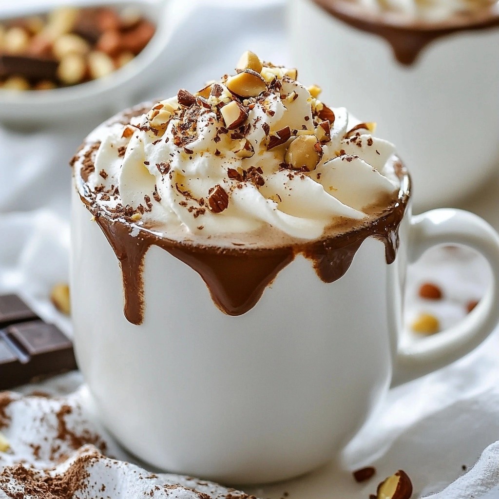 Creamy Hazelnut and Chocolate Hot Cocoa Delight