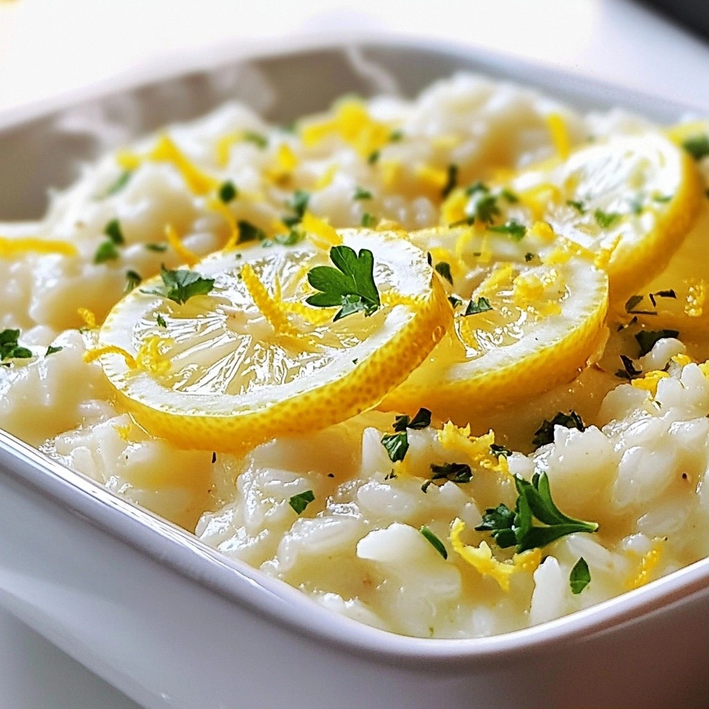 Savory One-Pot Recipes Lemon Herb Risotto Delight