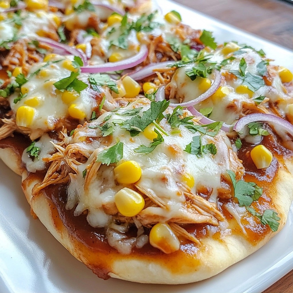 Delicious Family Meals BBQ Chicken Flatbreads Recipe